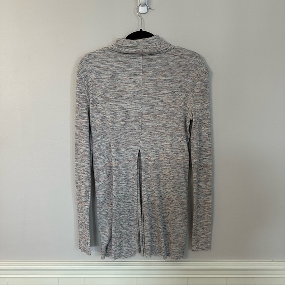 We The Free Women’s Long Sleeve Cowl Neck Gray Multicolored Ribbed Tunic Sz S GU - Picture 8 of 8